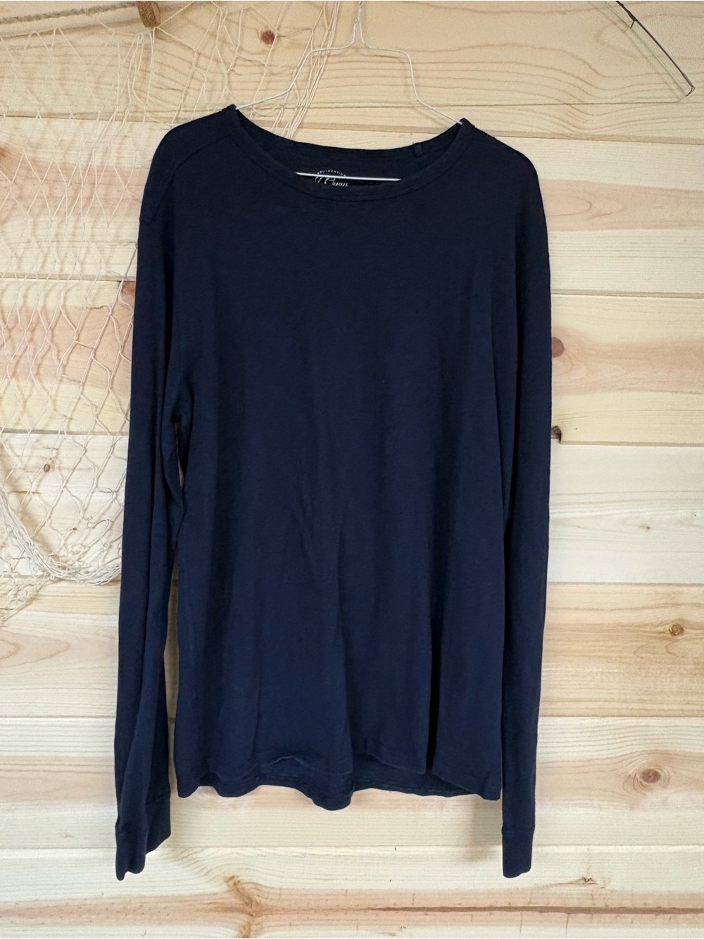 J. Crew Navy Long Sleeve Crewneck Tee
